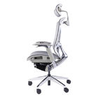 High Back Polished Aluminum Ergonomic Mesh Executive Chair Sync Sliding Swivel Office Chair