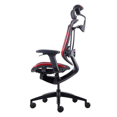 GTCHAIR Wine Red PU Mesh Gaming Chairs Ergonomic Revolving Chair
