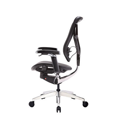 BIFMA 65mm PU Castors Ergo Desk Chair Ergo Lumbar Support Office Chair